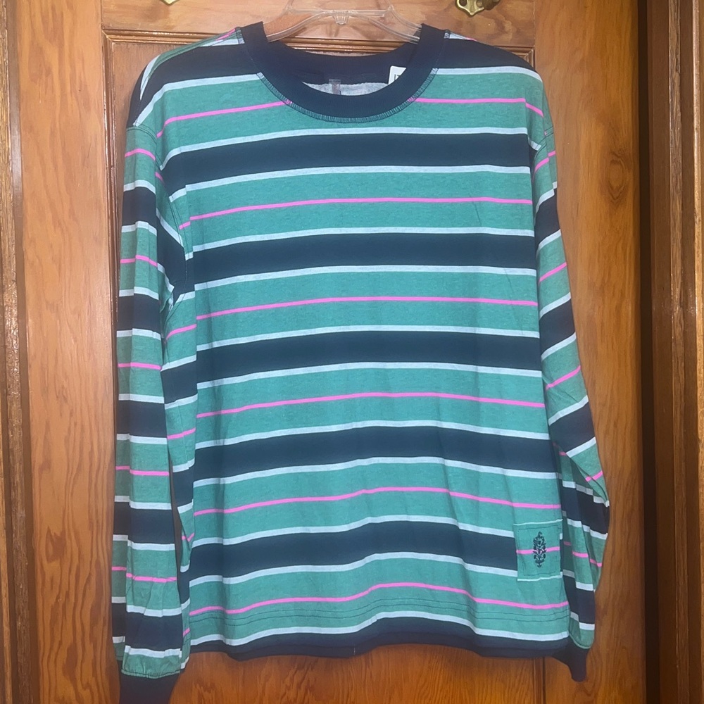 FIRM PRICE NWOT FP MOVEMENT BY FREE PEOPLE STRIPED HUSTLE LAYER - Picture 10 of 14